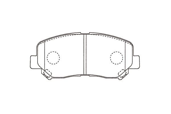 KAVO PARTS Piduriklotsi komplekt,ketaspidur BP-4582